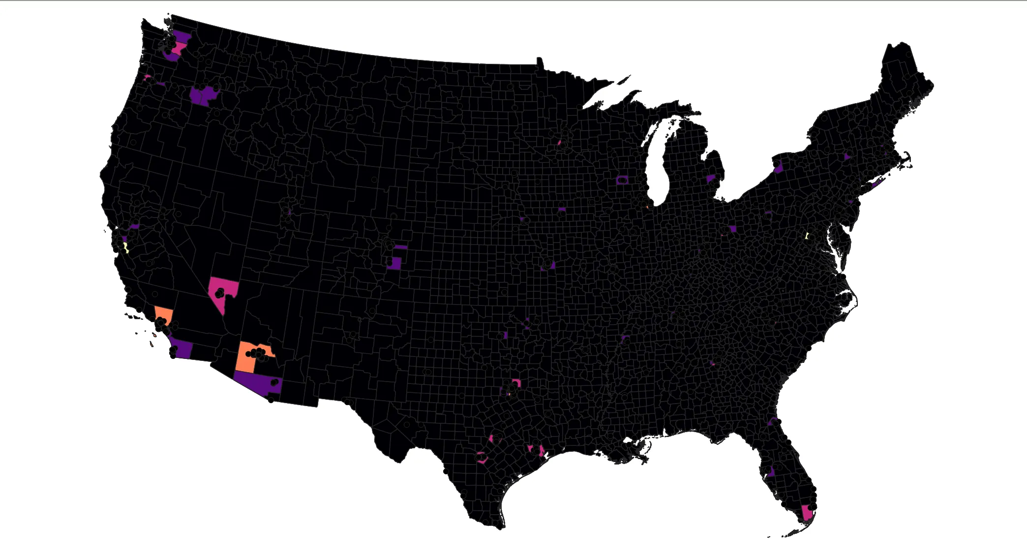 data centers by county