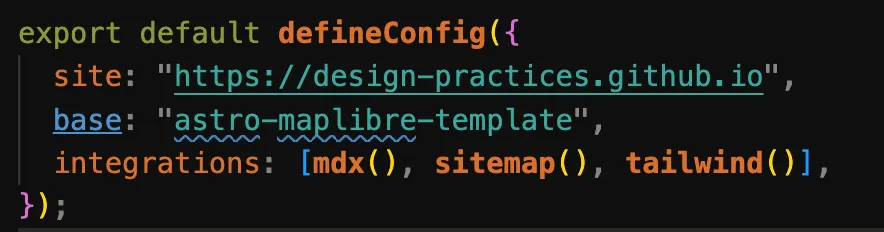 define config